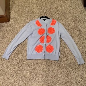 Iight blue J Crew cardigan